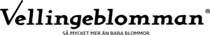 Svart logo Vellingeblomman
