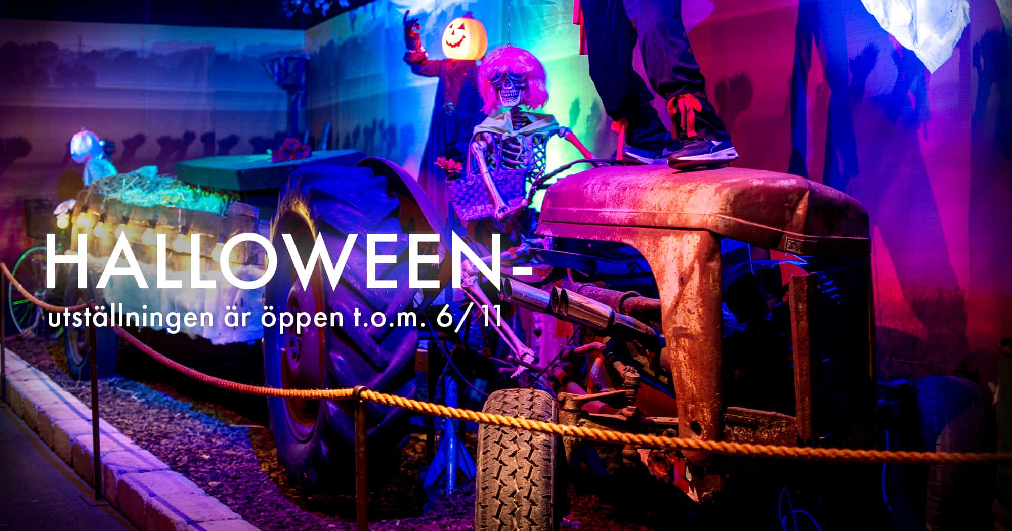 Halloweenutställningen är öppen till den 6 november